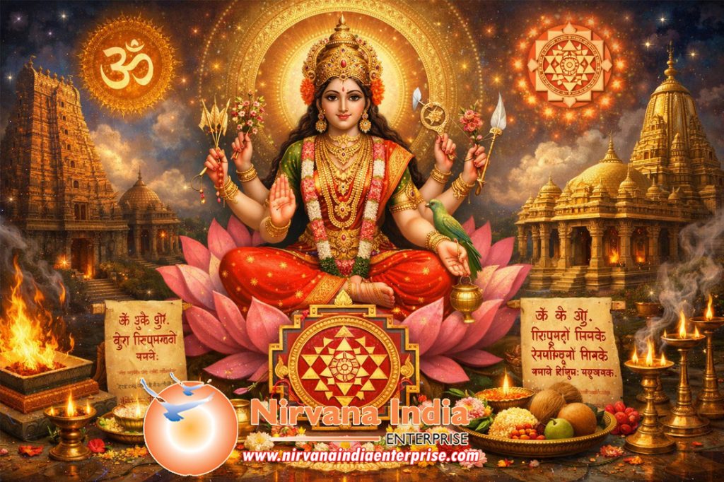 Goddess Lalita Tripura Sundari Sri Vidya, Mantras, Sri Chakra, Puja ...